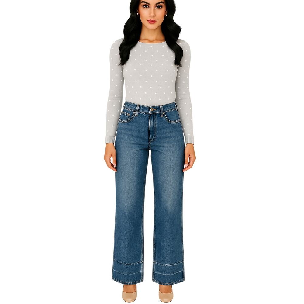 Current Elliot The Navigator Wide Leg Jean Womens 28 Doheny